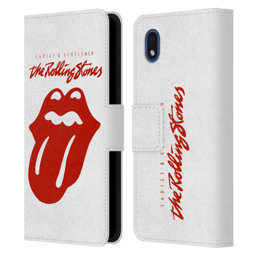 The Rolling Stones Graphics Ladies and Gentlemen Movie Leather Book Wallet Case Cover For Samsung Galaxy A01 Core (2020)