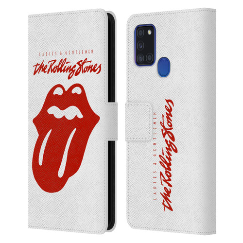 The Rolling Stones Graphics Ladies and Gentlemen Movie Leather Book Wallet Case Cover For Samsung Galaxy A21s (2020)
