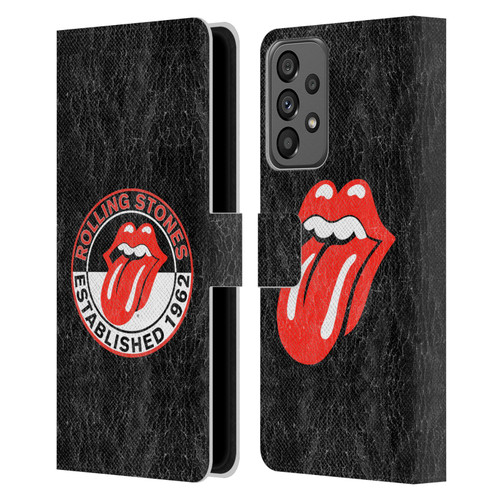 The Rolling Stones Graphics Established 1962 Leather Book Wallet Case Cover For Samsung Galaxy A73 5G (2022)