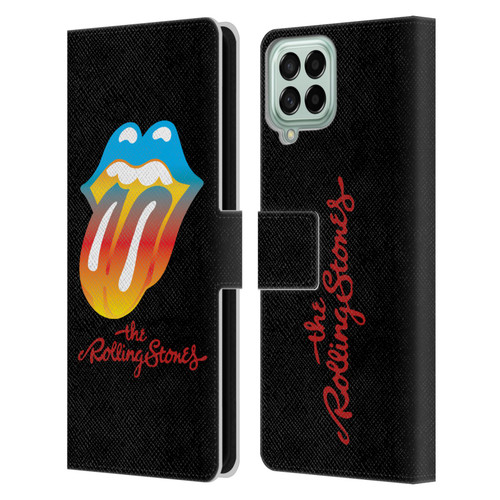 The Rolling Stones Graphics Rainbow Tongue Leather Book Wallet Case Cover For Samsung Galaxy M33 (2022)