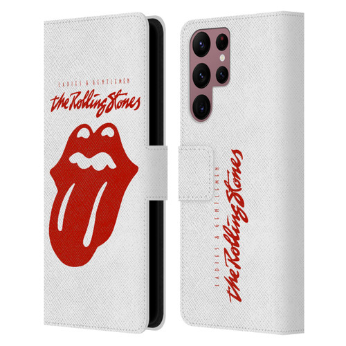 The Rolling Stones Graphics Ladies and Gentlemen Movie Leather Book Wallet Case Cover For Samsung Galaxy S22 Ultra 5G