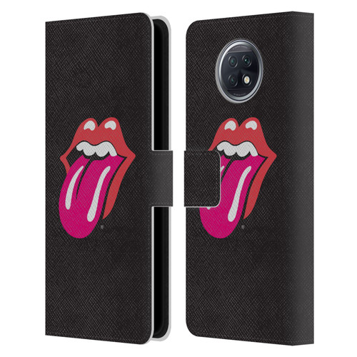 The Rolling Stones Graphics Pink Tongue Leather Book Wallet Case Cover For Xiaomi Redmi Note 9T 5G