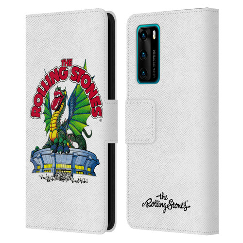 The Rolling Stones Key Art Dragon Leather Book Wallet Case Cover For Huawei P40 5G