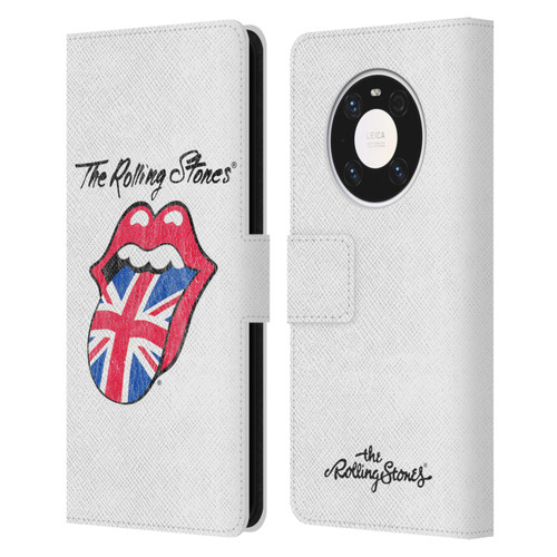The Rolling Stones Key Art Uk Tongue Leather Book Wallet Case Cover For Huawei Mate 40 Pro 5G