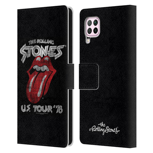 The Rolling Stones Key Art Us Tour 78 Leather Book Wallet Case Cover For Huawei Nova 6 SE / P40 Lite
