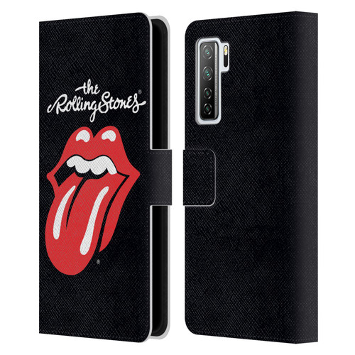 The Rolling Stones Key Art Tongue Classic Leather Book Wallet Case Cover For Huawei Nova 7 SE/P40 Lite 5G
