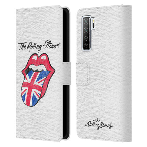 The Rolling Stones Key Art Uk Tongue Leather Book Wallet Case Cover For Huawei Nova 7 SE/P40 Lite 5G