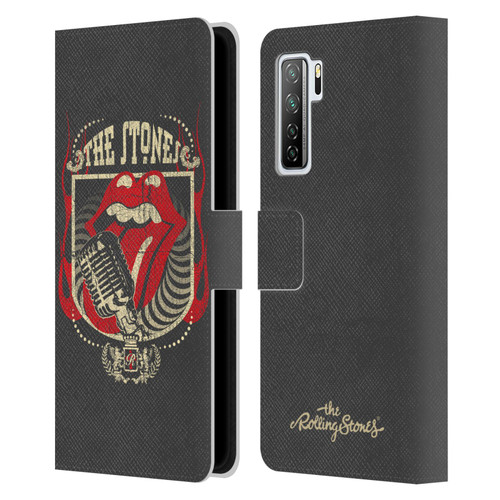 The Rolling Stones Key Art Jumbo Tongue Leather Book Wallet Case Cover For Huawei Nova 7 SE/P40 Lite 5G