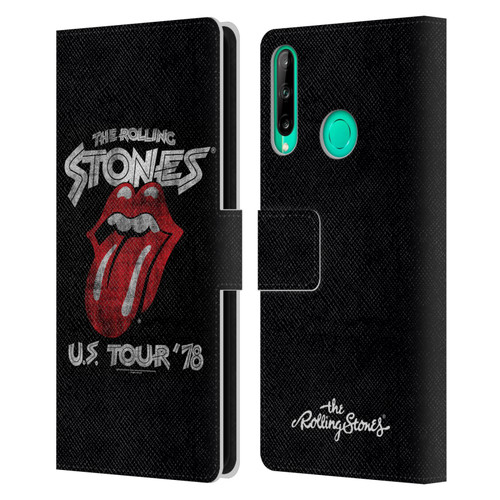 The Rolling Stones Key Art Us Tour 78 Leather Book Wallet Case Cover For Huawei P40 lite E