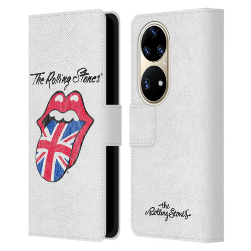 The Rolling Stones Key Art Uk Tongue Leather Book Wallet Case Cover For Huawei P50 Pro