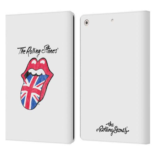 The Rolling Stones Key Art Uk Tongue Leather Book Wallet Case Cover For Apple iPad 10.2 2019/2020/2021
