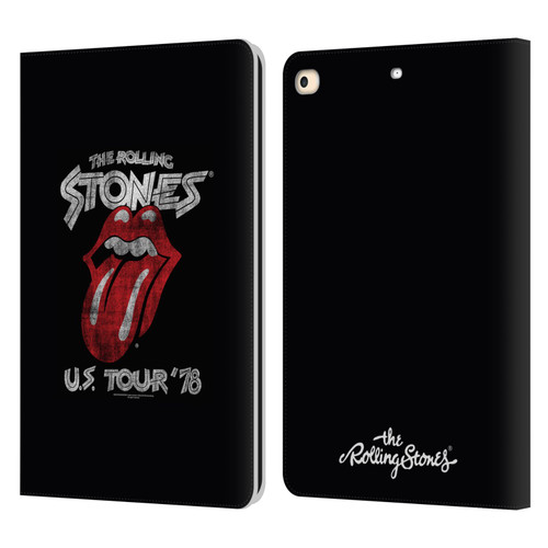 The Rolling Stones Key Art Us Tour 78 Leather Book Wallet Case Cover For Apple iPad 9.7 2017 / iPad 9.7 2018