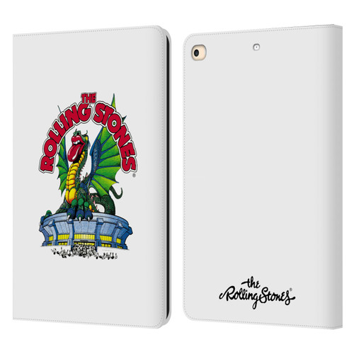 The Rolling Stones Key Art Dragon Leather Book Wallet Case Cover For Apple iPad 9.7 2017 / iPad 9.7 2018