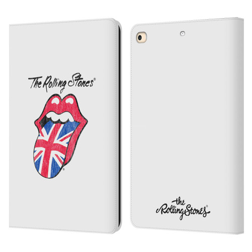 The Rolling Stones Key Art Uk Tongue Leather Book Wallet Case Cover For Apple iPad 9.7 2017 / iPad 9.7 2018