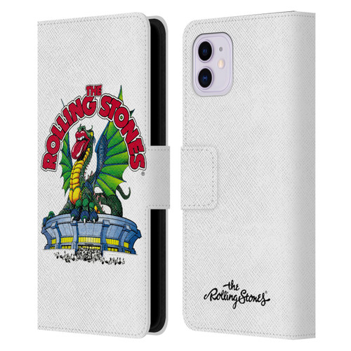 The Rolling Stones Key Art Dragon Leather Book Wallet Case Cover For Apple iPhone 11