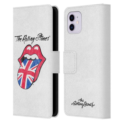 The Rolling Stones Key Art Uk Tongue Leather Book Wallet Case Cover For Apple iPhone 11