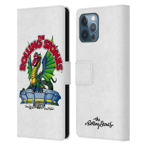 The Rolling Stones Key Art Dragon Leather Book Wallet Case Cover For Apple iPhone 12 Pro Max