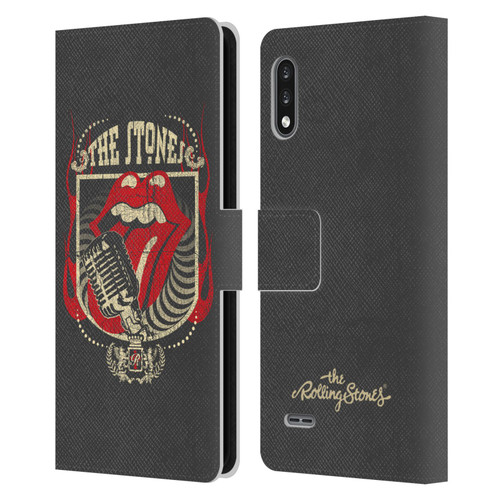The Rolling Stones Key Art Jumbo Tongue Leather Book Wallet Case Cover For LG K22