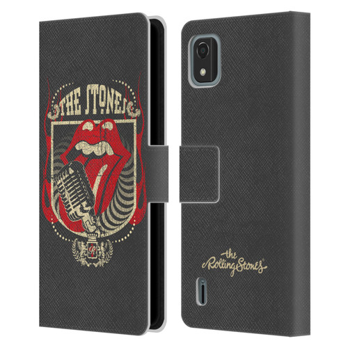 The Rolling Stones Key Art Jumbo Tongue Leather Book Wallet Case Cover For Nokia C2 2nd Edition