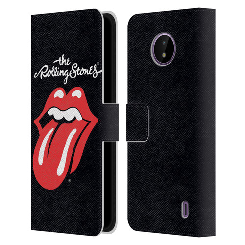 The Rolling Stones Key Art Tongue Classic Leather Book Wallet Case Cover For Nokia C10 / C20