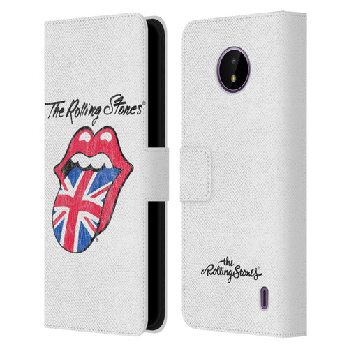 The Rolling Stones Key Art Uk Tongue Leather Book Wallet Case Cover For Nokia C10 / C20