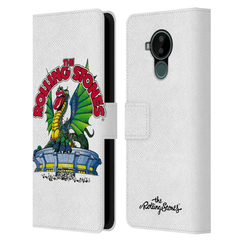 The Rolling Stones Key Art Dragon Leather Book Wallet Case Cover For Nokia C30