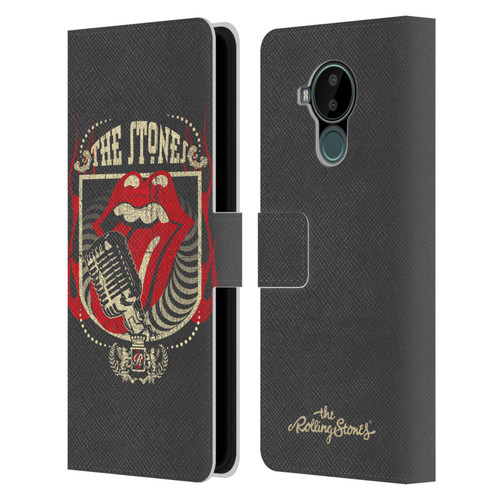 The Rolling Stones Key Art Jumbo Tongue Leather Book Wallet Case Cover For Nokia C30