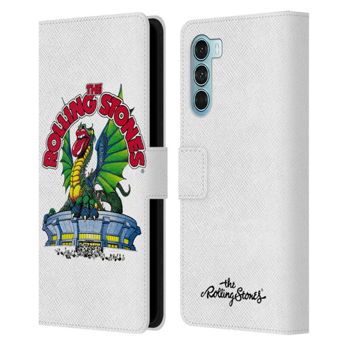 The Rolling Stones Key Art Dragon Leather Book Wallet Case Cover For Motorola Edge S30 / Moto G200 5G