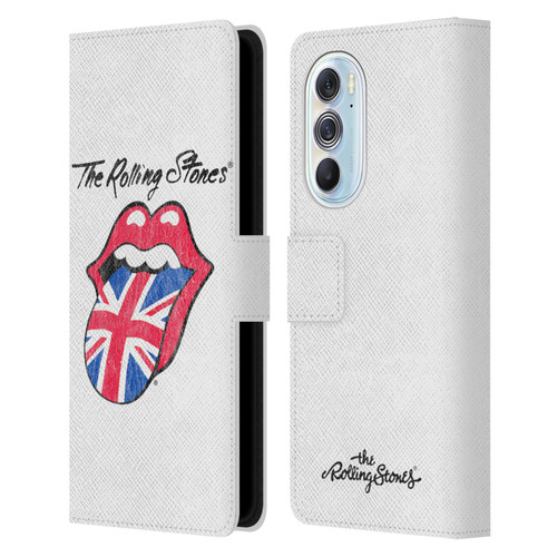The Rolling Stones Key Art Uk Tongue Leather Book Wallet Case Cover For Motorola Edge X30