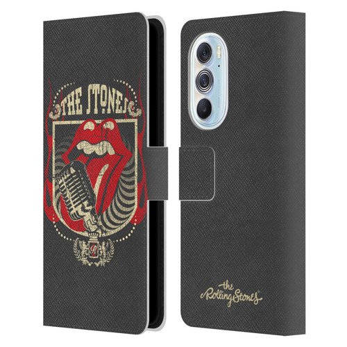 The Rolling Stones Key Art Jumbo Tongue Leather Book Wallet Case Cover For Motorola Edge X30
