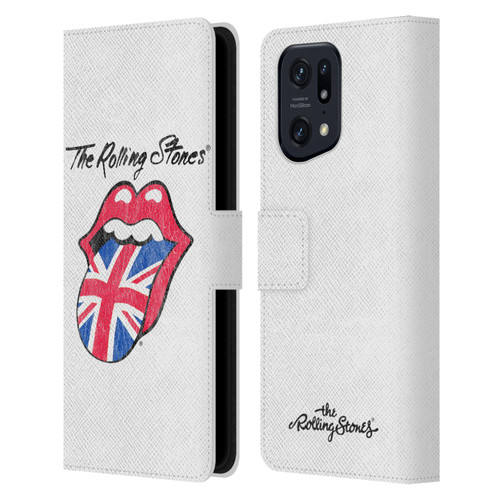 The Rolling Stones Key Art Uk Tongue Leather Book Wallet Case Cover For OPPO Find X5 Pro