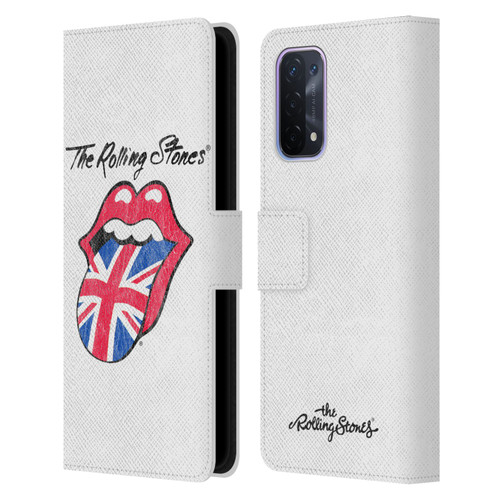 The Rolling Stones Key Art Uk Tongue Leather Book Wallet Case Cover For OPPO A54 5G