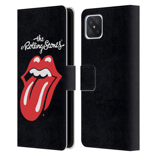 The Rolling Stones Key Art Tongue Classic Leather Book Wallet Case Cover For OPPO Reno4 Z 5G