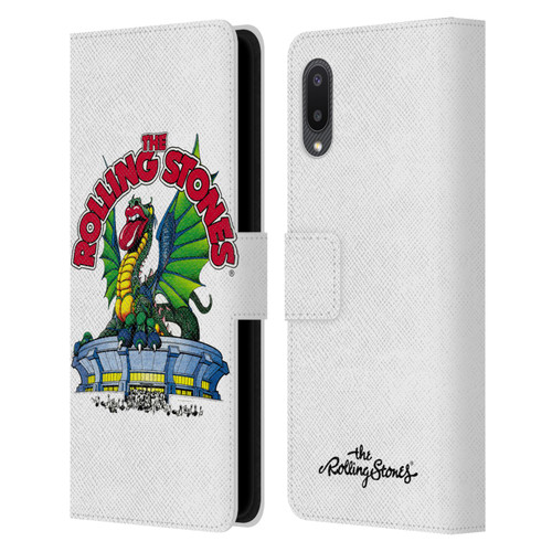 The Rolling Stones Key Art Dragon Leather Book Wallet Case Cover For Samsung Galaxy A02/M02 (2021)