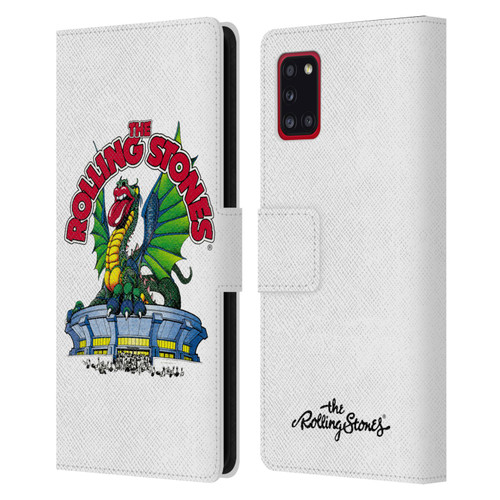 The Rolling Stones Key Art Dragon Leather Book Wallet Case Cover For Samsung Galaxy A31 (2020)