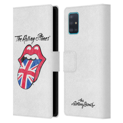 The Rolling Stones Key Art Uk Tongue Leather Book Wallet Case Cover For Samsung Galaxy A51 (2019)