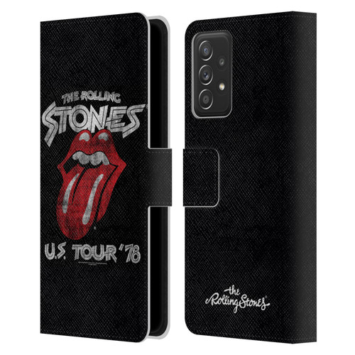 The Rolling Stones Key Art Us Tour 78 Leather Book Wallet Case Cover For Samsung Galaxy A52 / A52s / 5G (2021)