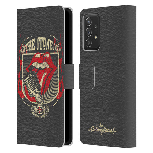 The Rolling Stones Key Art Jumbo Tongue Leather Book Wallet Case Cover For Samsung Galaxy A52 / A52s / 5G (2021)