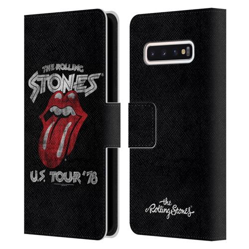 The Rolling Stones Key Art Us Tour 78 Leather Book Wallet Case Cover For Samsung Galaxy S10