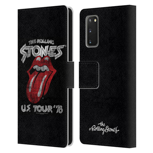 The Rolling Stones Key Art Us Tour 78 Leather Book Wallet Case Cover For Samsung Galaxy S20 / S20 5G