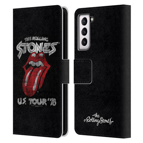 The Rolling Stones Key Art Us Tour 78 Leather Book Wallet Case Cover For Samsung Galaxy S21 5G