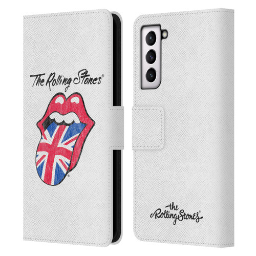 The Rolling Stones Key Art Uk Tongue Leather Book Wallet Case Cover For Samsung Galaxy S21 5G