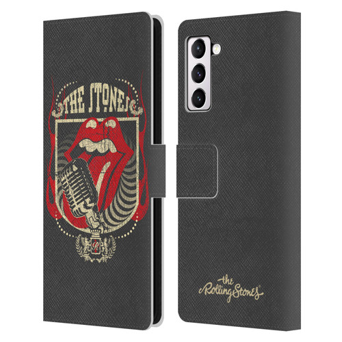 The Rolling Stones Key Art Jumbo Tongue Leather Book Wallet Case Cover For Samsung Galaxy S21+ 5G