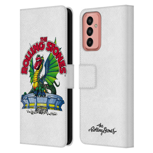 The Rolling Stones Key Art Dragon Leather Book Wallet Case Cover For Samsung Galaxy M13 (2022)