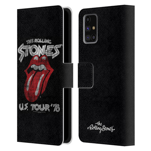 The Rolling Stones Key Art Us Tour 78 Leather Book Wallet Case Cover For Samsung Galaxy M31s (2020)