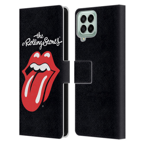 The Rolling Stones Key Art Tongue Classic Leather Book Wallet Case Cover For Samsung Galaxy M33 (2022)