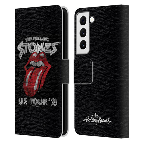 The Rolling Stones Key Art Us Tour 78 Leather Book Wallet Case Cover For Samsung Galaxy S22 5G