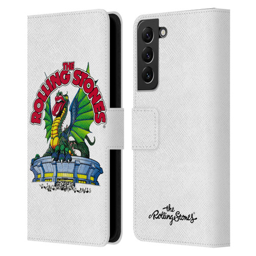 The Rolling Stones Key Art Dragon Leather Book Wallet Case Cover For Samsung Galaxy S22+ 5G