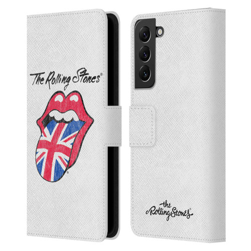 The Rolling Stones Key Art Uk Tongue Leather Book Wallet Case Cover For Samsung Galaxy S22+ 5G