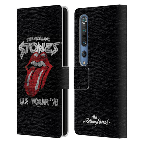 The Rolling Stones Key Art Us Tour 78 Leather Book Wallet Case Cover For Xiaomi Mi 10 5G / Mi 10 Pro 5G